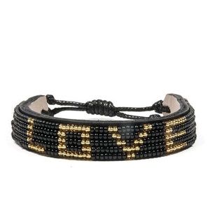 “love” bracelet - black and gold